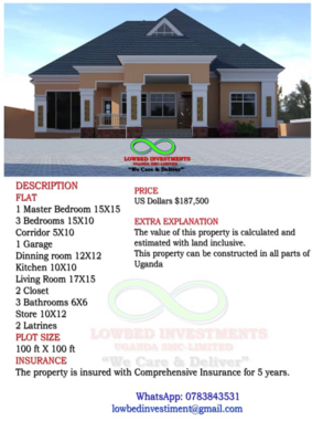 A Four bedroom house